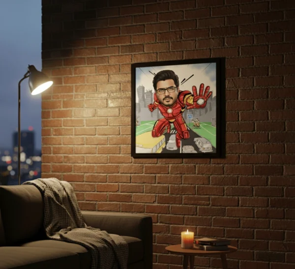 Iron Man Random Frame Customized Iron Man Caricature Frame – Unique Sublimation