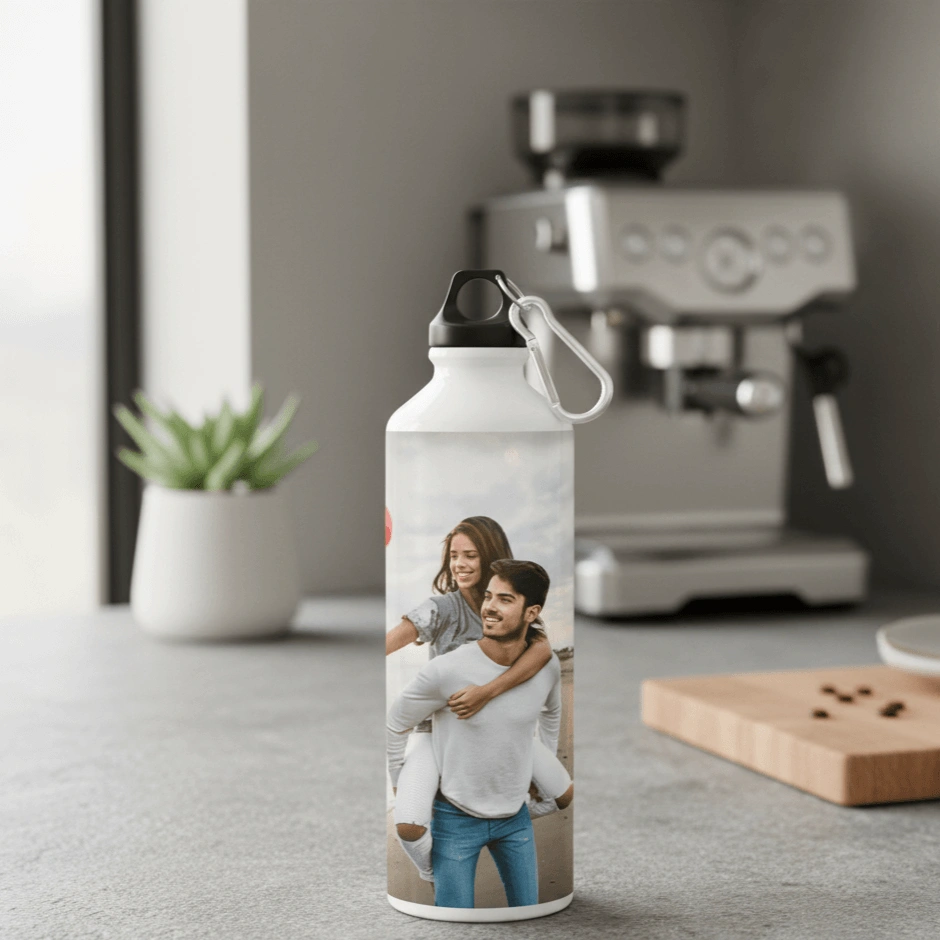 Personalized Couple Water Bottle - Image 3