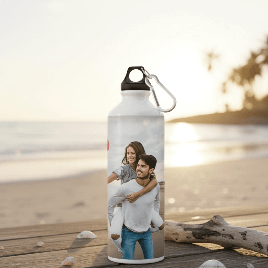 Personalized Couple Water Bottle - Image 2