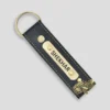 Personalised Leather Keychain (Black)