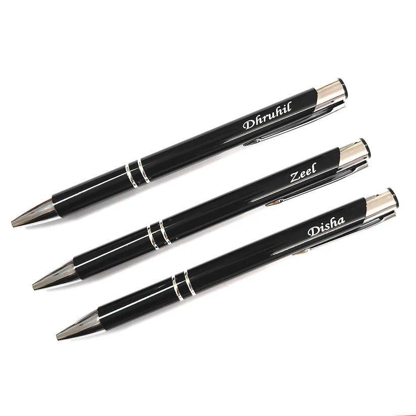 Personalized Benz Black Metal Pen – Custom Name Engraving